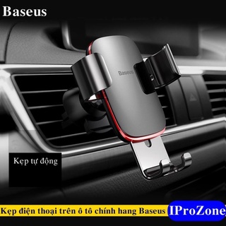 💥 giá đỡ điện thoại kẹp cửa gió trên ô tô - baseus metal age gravity car mount tiện gọn