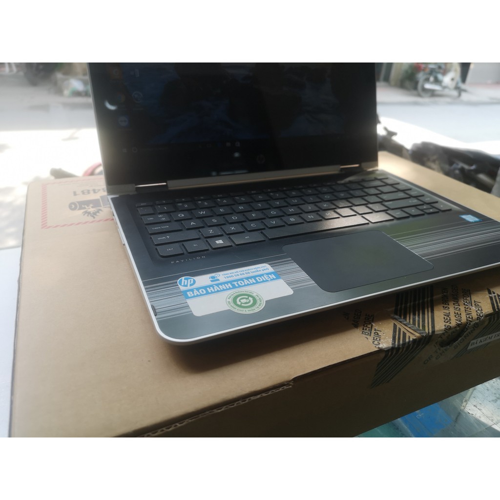 Laptop 2 trong 1 Hp X360 cảm ứng xoay gập 360 độ, nguyên tem FPT