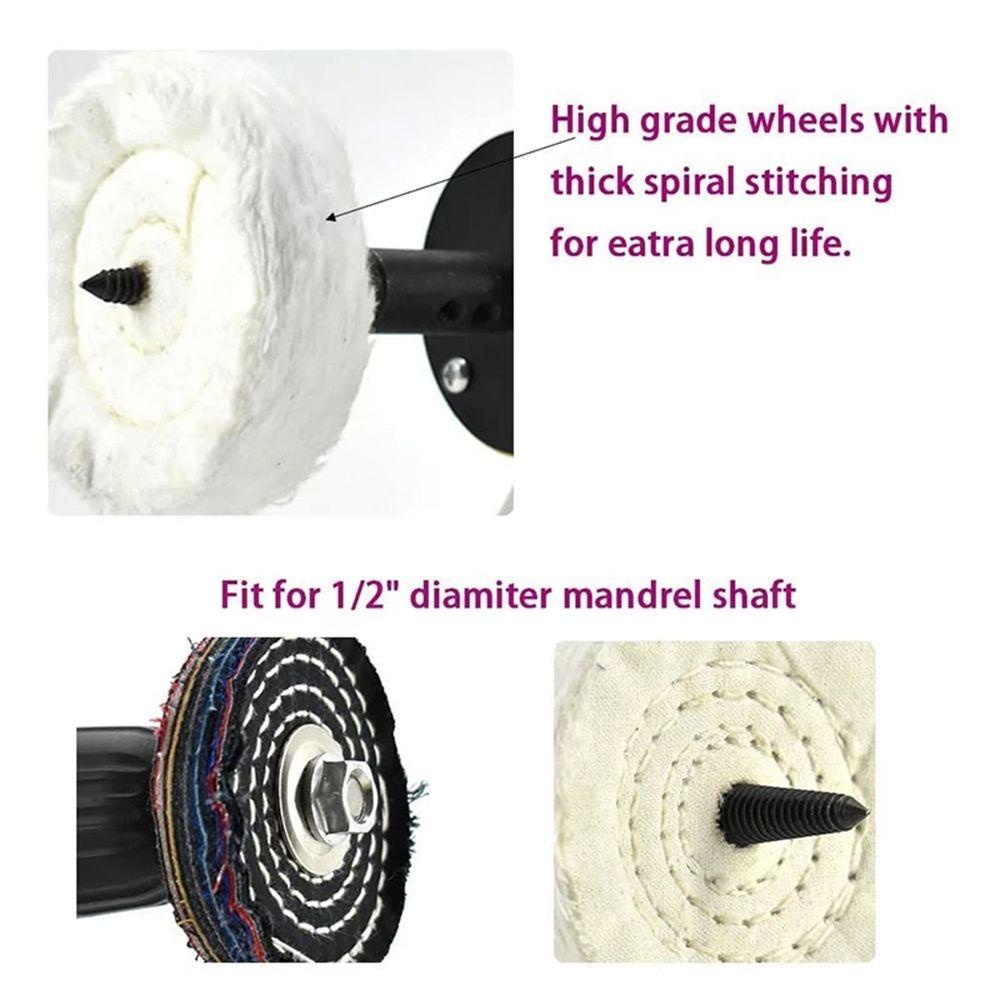 JONYE Bánh Xe Mài Đánh Bóng Đồ Trang Sức Bằng Sáp Ong Đầu 1 / 4 Inch