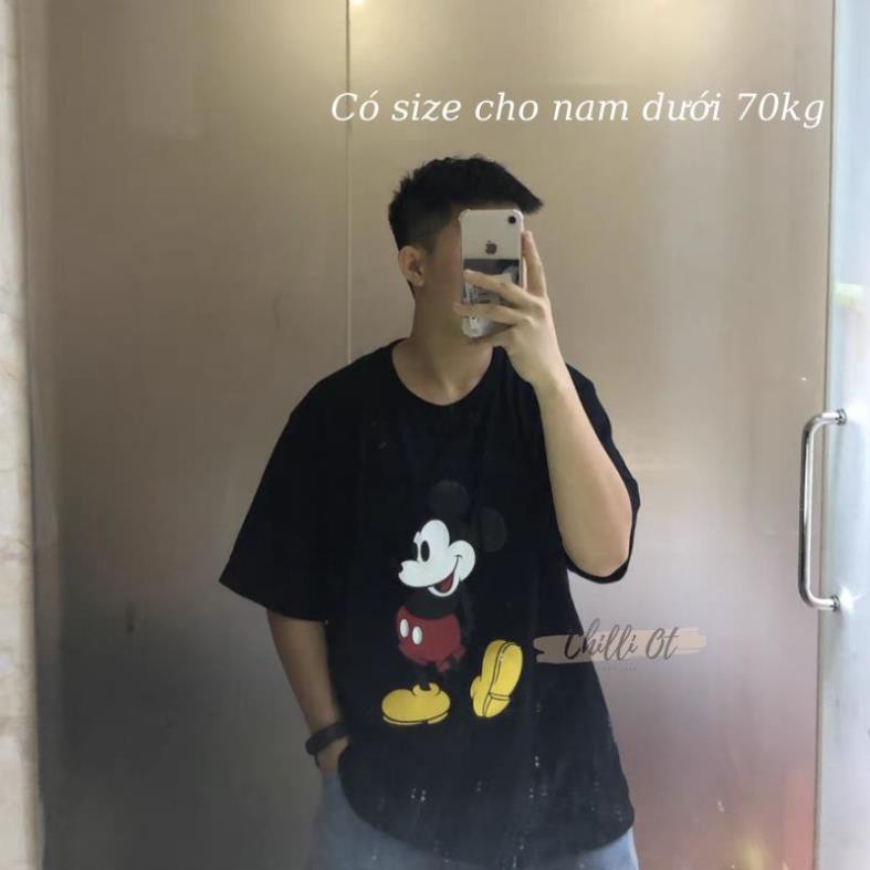 ( Ảnh Thật) Áo Phông Uni Vnxk Hình MicKey Form Rộng Nam Nữ Chất Đẹp  ྇