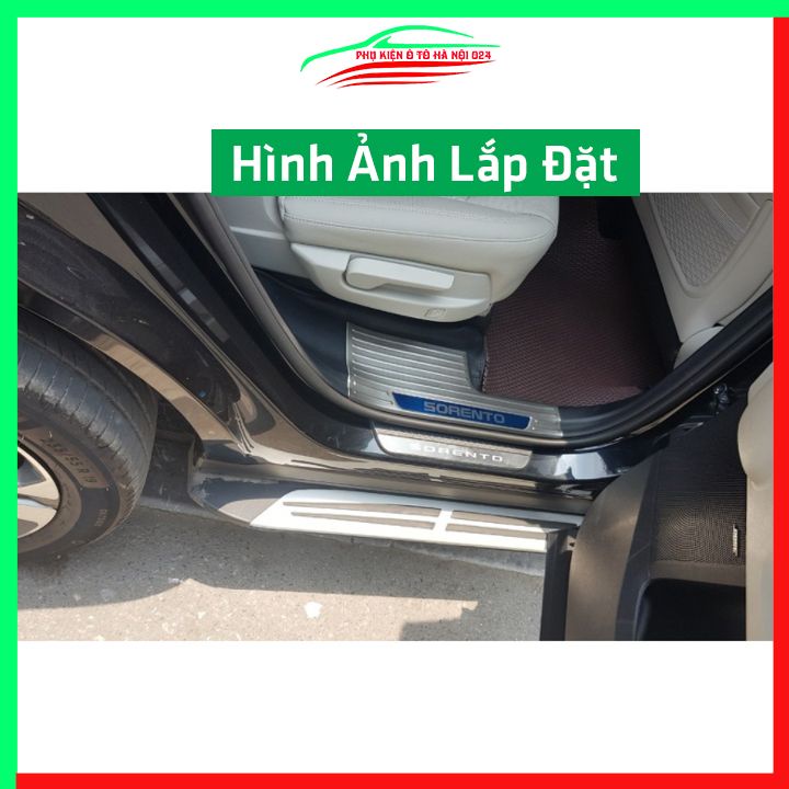 Bộ nẹp bước chân inox ô tô Sorento 2020 2021 Cao Cấp chống trầy làm đẹp ô tô