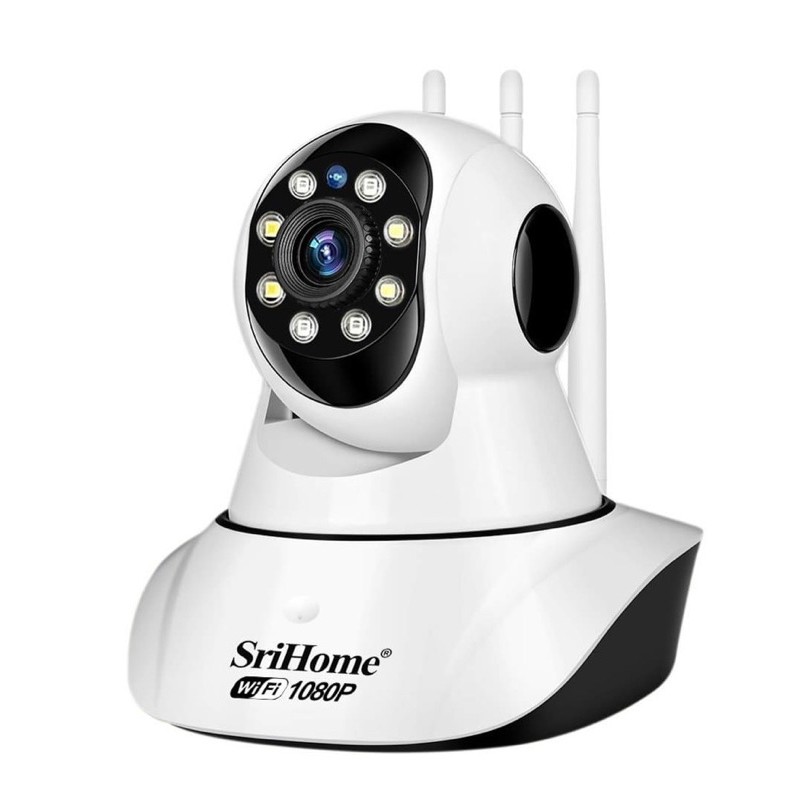 Camera IP Wifi Srihome SP029 3 râu, 8 led -2Mp FullHD 1080P-Ban đêm có màu