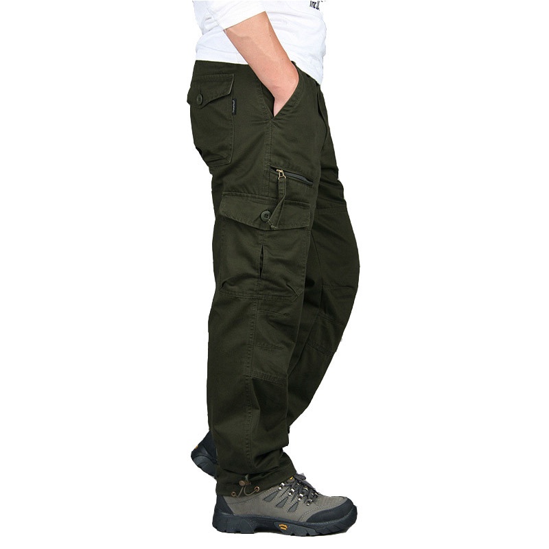 Quần lính nhiều túi, kaki túi hộp HNS mẫu 24 5 màu đen, xám, kaki, xanh riêu, nâu