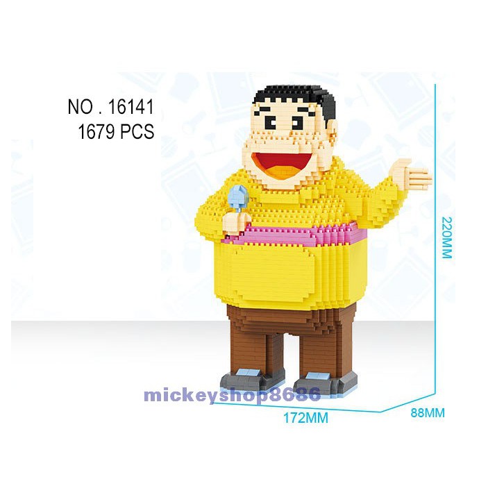 Lego nanoblock doremon nobita seko chaien doremi Đồ chơi lắp ráp lego nano block  cho bé Mã balody Đô Rê Mon BALODY