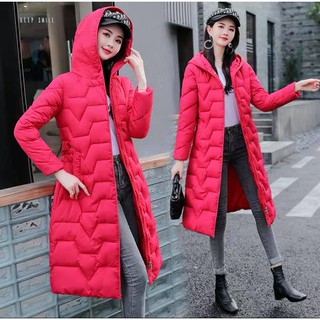 [Hàng có sẵn] Áo phao dáng dài