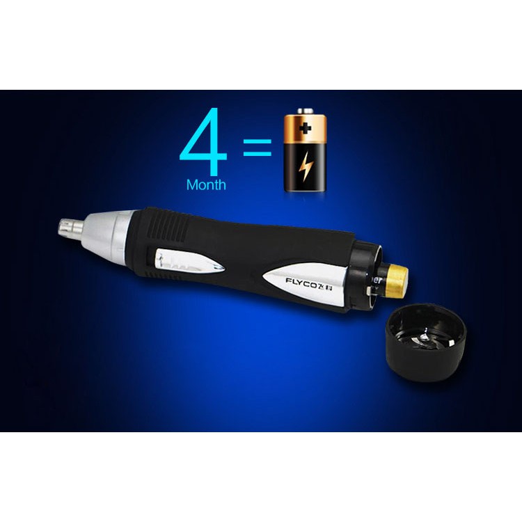 Máy tỉa lông mũi Flyco fs7805 điện pin AA rất an toàn cho mũi tiện dụng mọi nơi