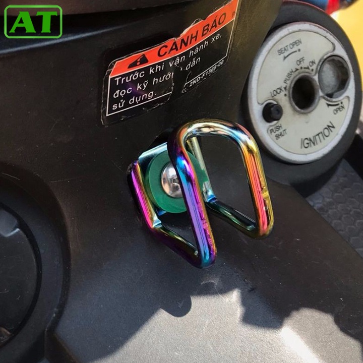 Móc Treo Đồ TiTan Xe Máy Chữ U 7 Màu Hàng Đẹp