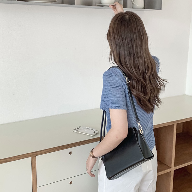 IELGY Túi Đeo Vai Hình Vuông Cỡ Nhỏ Phong Cách Hàn Quốc Cổ Điển Thời Trang Cho Nữ