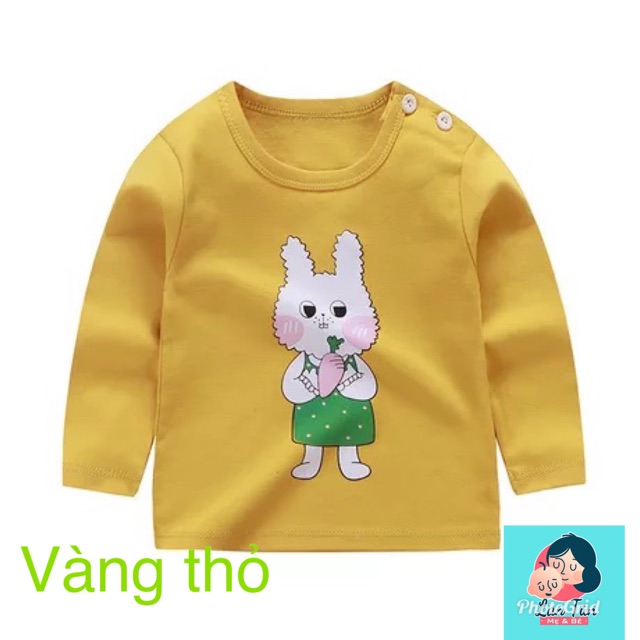 Áo cotton dài tay cao cấp mặc thu đông cho bé trai và bé gái-Giá siêu rẻ