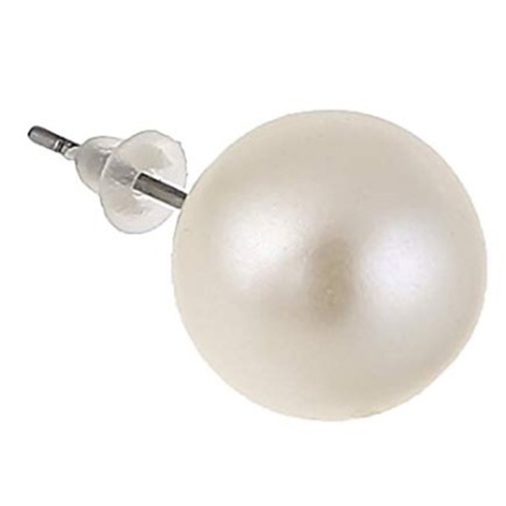 12 Pairs Shiny Round Imitation Pearl Earrings Alloy Stud Earrings Set Party Earring Accessories  【broxah】