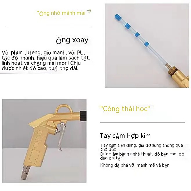 Máy thổi mạnh mẽ vẻ đẹp xe hơi lốc xoáy thổi bụi thổi bụi loại bỏ bụi làm sạch bụi nội thất làm sạch súng dụng cụ làm đẹp