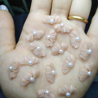 Hoa bột nail - cúc ruby