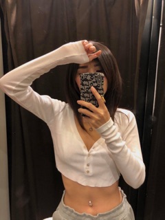 Áo croptop tay dài