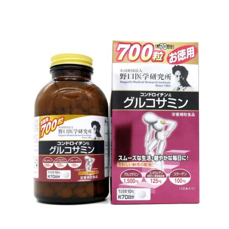 Hộp đựng 300/700 viên bổ xương NOGUCHI GLUCOSAMIN Nhật bản