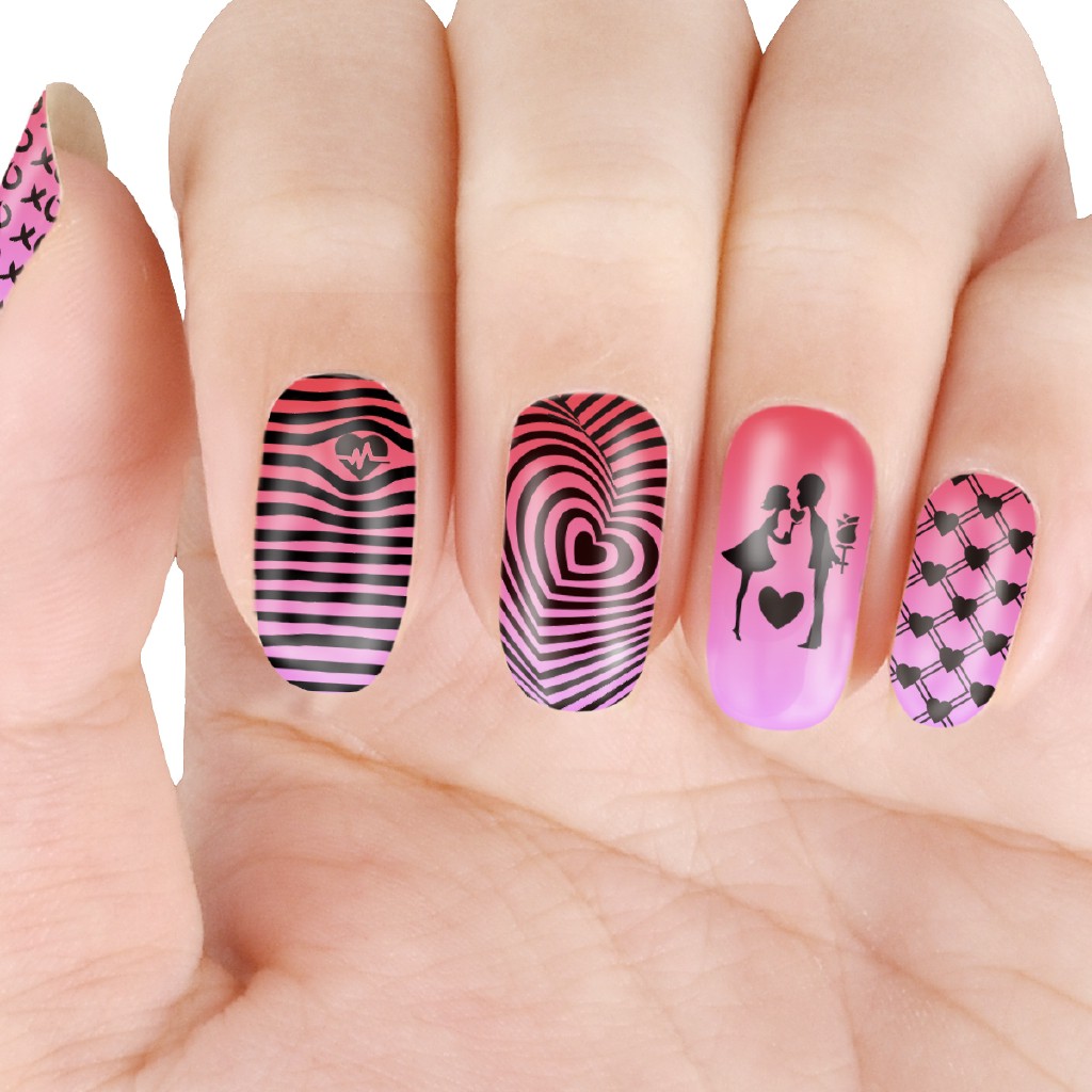 [Hàng mới về] Bộ khuôn dặm trang trí móng tay xinh xắn