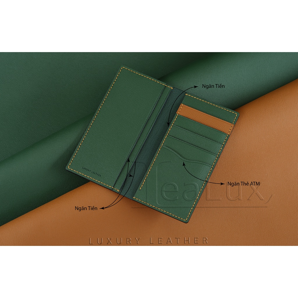 Ví Dài Mini Da Epsom Handmade Lealux Mini Epsom Wallet 4
