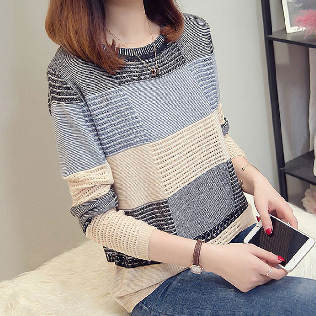 {Có video} Áo len nữ kiểu lưới xinh xắn - AL-119i