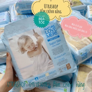   MUA LÀ CÓ QUÀ  Bỉm dán quần mẫu 2021 NATURE LOVE MERE SUPERSLIM S36 M24 L22 XL20 - L30 XL20 XXL18 Hàn Quốc 