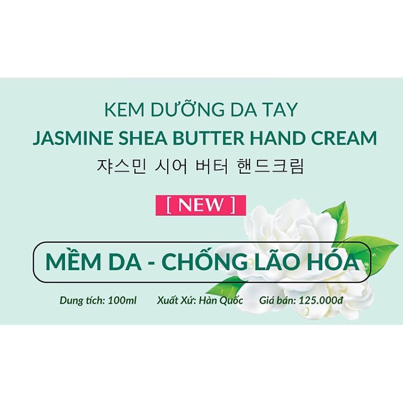 Kem Dưỡng Da Tay Hỗ Trợ Trị Khô Nẻ chiết xuất Trái Bơ và Hoa Nhài Beauskin 100ml