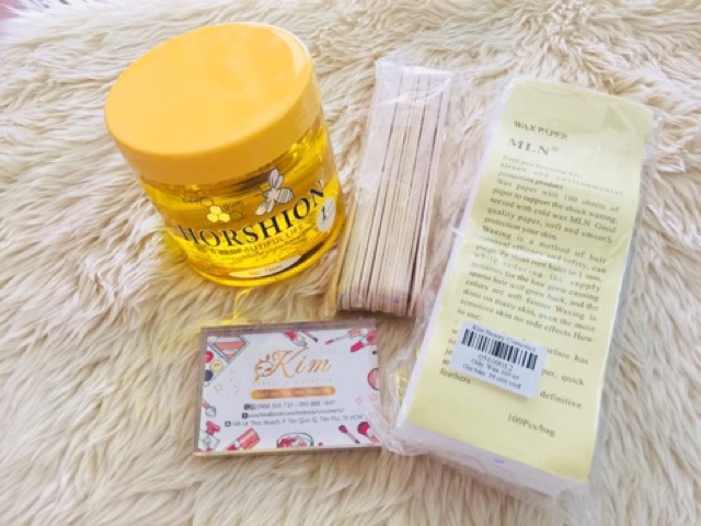 Gel wax lông Horshion Mỡ trăn Veo Kèm Que Giấy | BigBuy360 - bigbuy360.vn