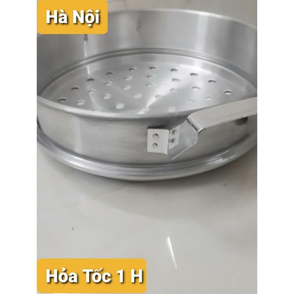 Bộ xửng hấp nhôm Mạnh Hùng size 40 -2 tầng ,hấp bánh bao -rau -củ -quả