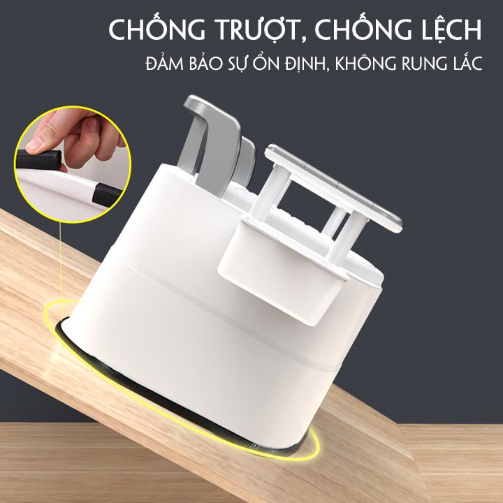 Bồn Cầu Di Động Dành Cho Người Già Có Tay Vịn Và Nắp Đậy Thông Minh - Bô Vệ Sinh Trong Nhà Thuận Tiện Cho Bà Bầu, Trẻ Em