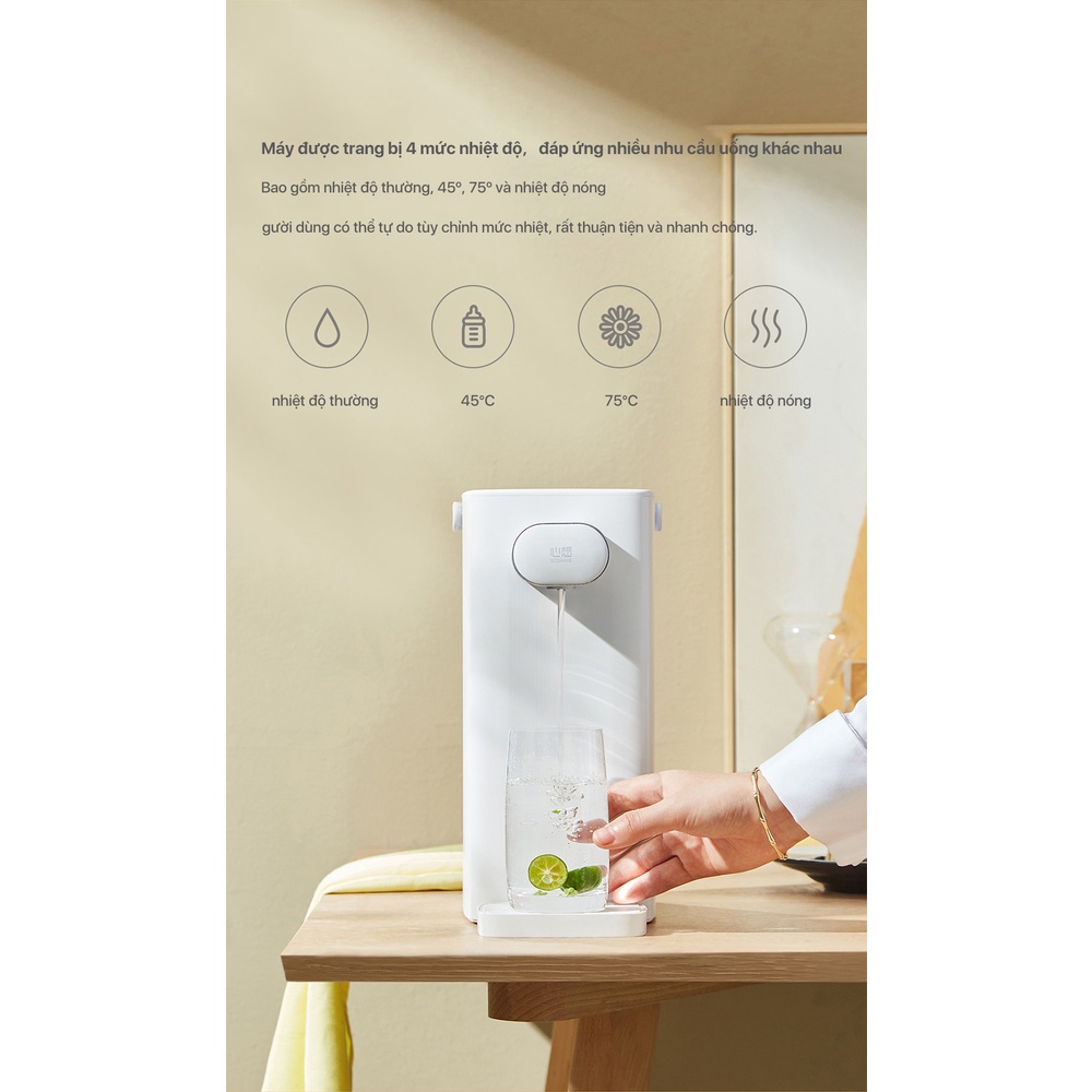 Máy Nước Nóng Để Bàn Xiaomi Scishare S2303 3L nước nóng trong 3s cảm ứng thông minh Chính Hãng