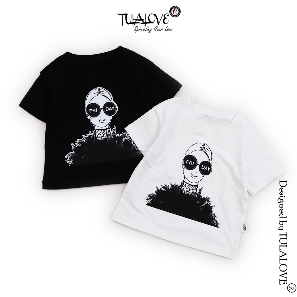Áo Phông Bé Gái Vải Cotton In Hình Cực Đáng Yêu, Áo Bé Gái Tulalove