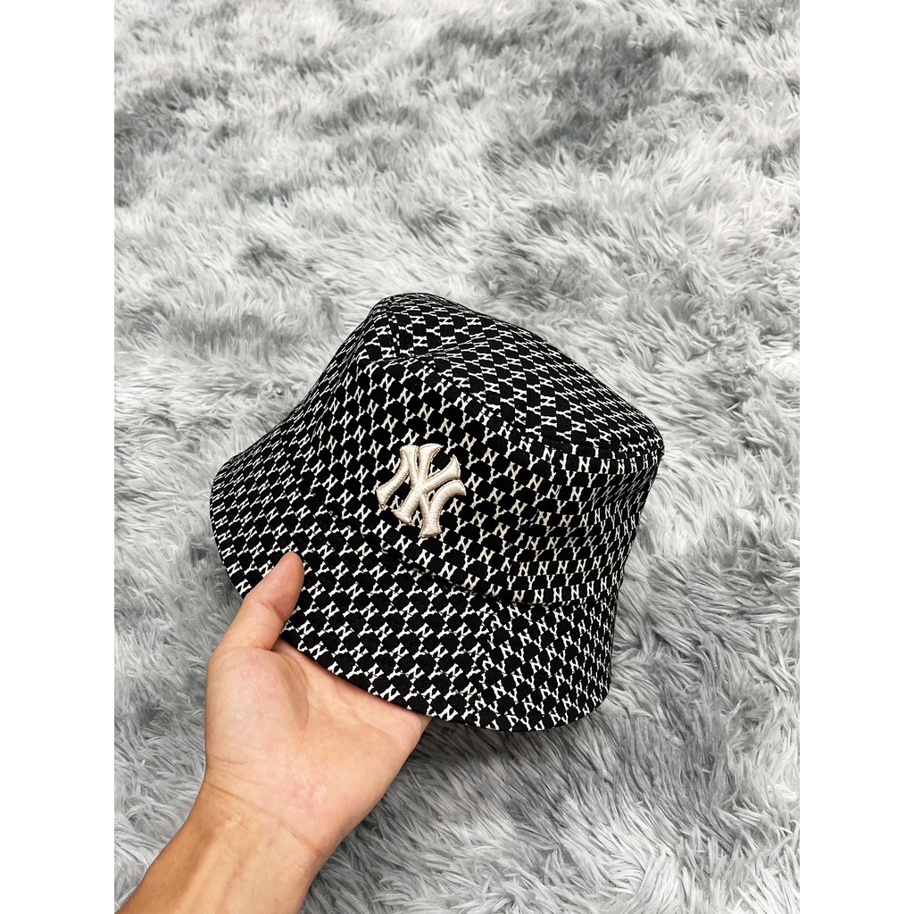 Nón Vành MLB Boston Monogram Bucket Hat Beige N19