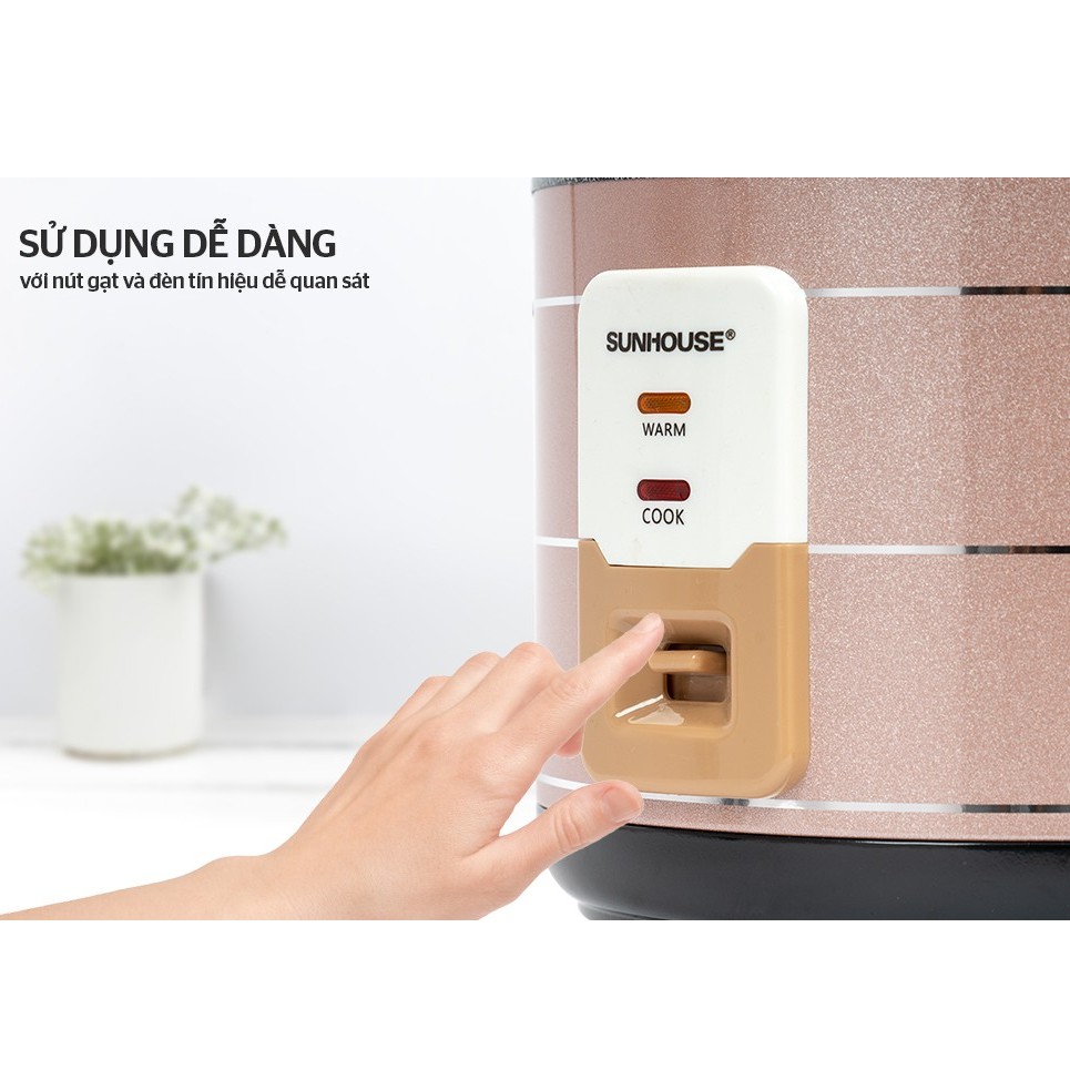 Nồi cơm điện 2.2L SUNHOUSE SHD8135 - hàng chính hãng | BigBuy360 - bigbuy360.vn