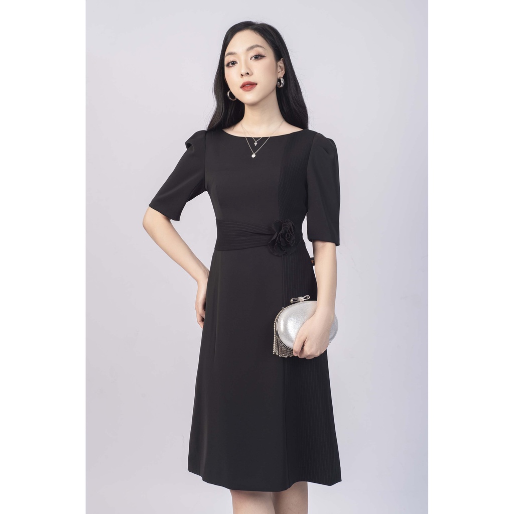 Đầm tay lỡ, đính bèo MMOutfit M-DA000521254