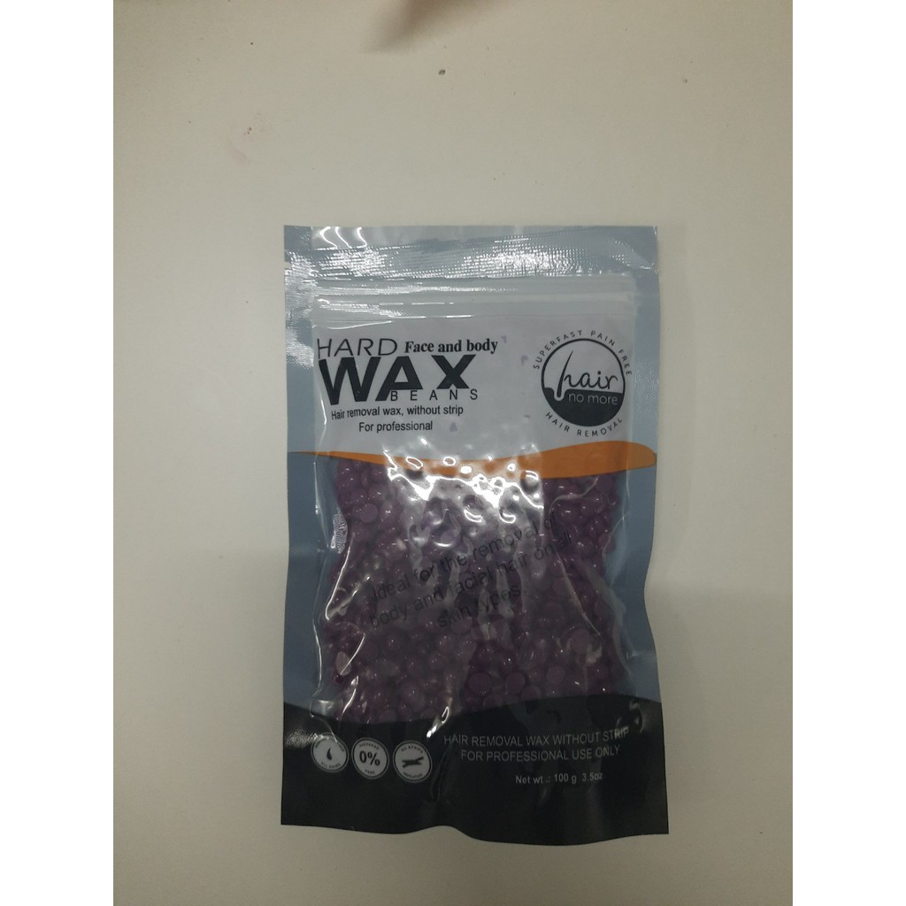 Sáp wax lông nóng hình hạt đậu 100g Wax Bean Cao Cấp chuyên dụng tẩy lông toàn thân, tay, chân, bikini, ria mép