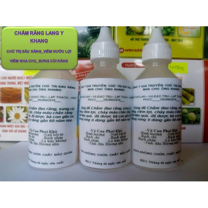 CHẤM SÂU RĂNG GIA TRUYỀN, hỗ trợ người VIÊM LỢI, VIÊM NHA CHU, SƯNG CÙI RĂNG