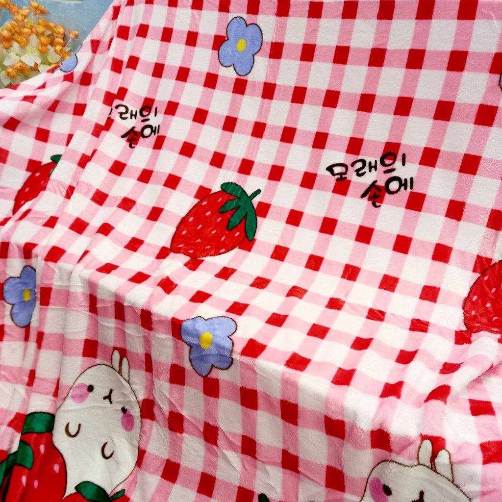 CHĂN MỀN NHUNG TUYẾT CỠ LỚN 2M X 2M2 LOẠI 1KG