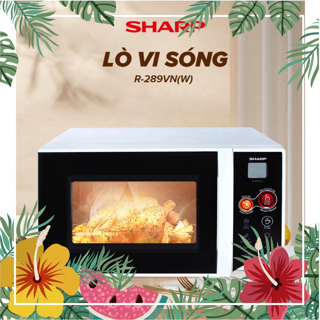 Lò vi sóng điện tử Sharp R-289VN(W) 22L Hàng Thái Hàng Chính Hãng