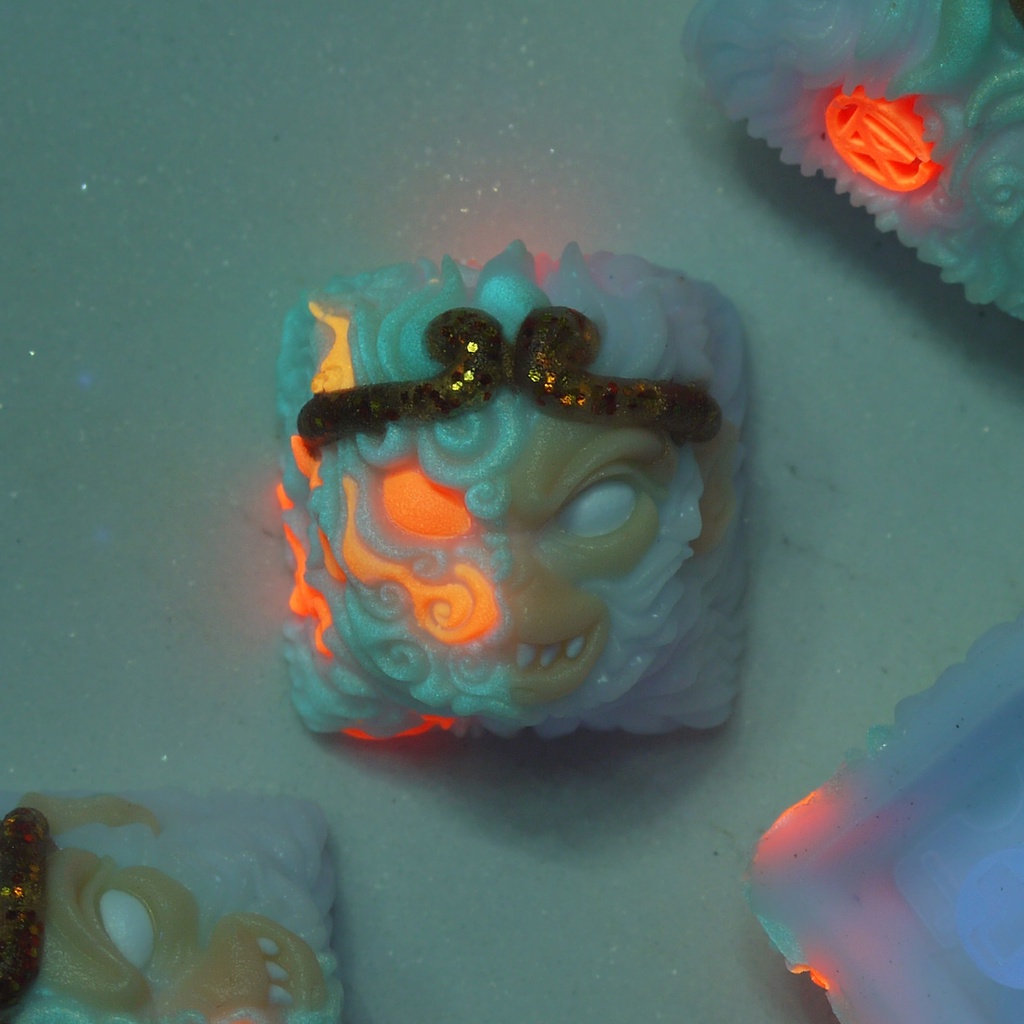 Nút bàn phím cơ Wukong White Flamer