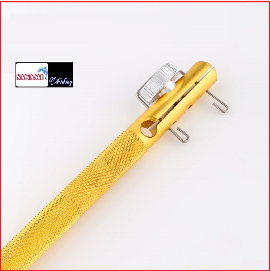Dụng Cụ Buộc Lưỡi Câu Cá Cao Cấp ,Lưỡi câu đài Bằng Kim Loại Màu Vàng Đồng SPK34 - Sanami FIshing