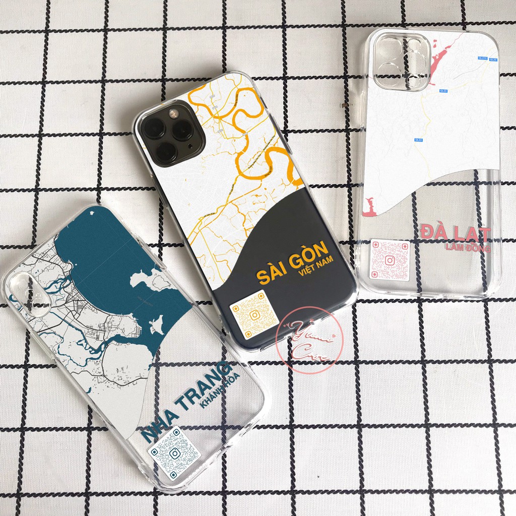 Ốp điện thoại bản đồ Map YUMI CASE