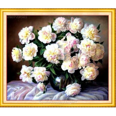 TRANH ĐÍNH ĐÁ BÌNH HOA VS274 (64X55)