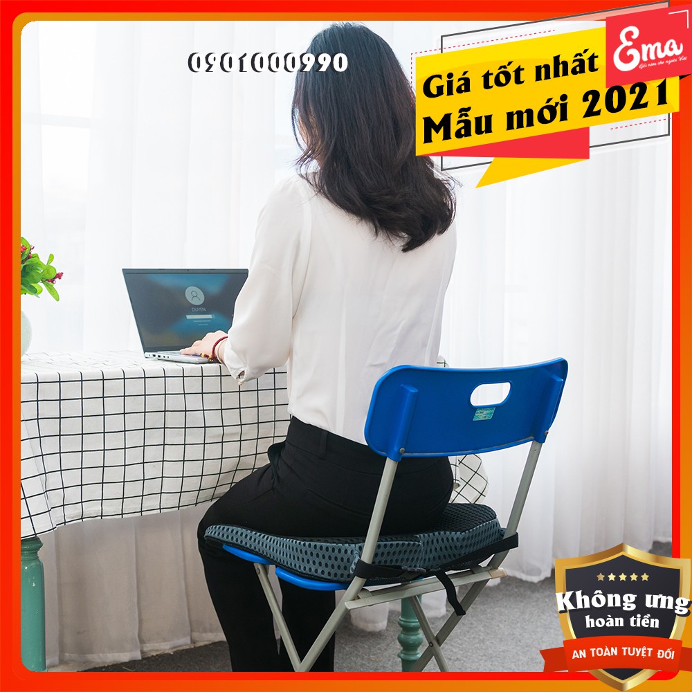 ⭐YÊU THÍCH NHẤT⭐Đệm chống đau lưng EMA cho dân văn phòng, lái xe - Giảm đau lưng, thần kinh tọa, chống gù lưng, thoát vị