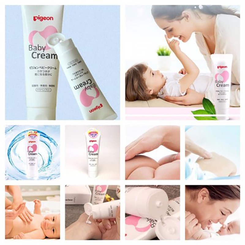 Kem Nẻ Cho Bé Dưỡng Ẩm Cho Bé Từ Sơ Sinh Pigeon Baby Cream Nhật Bản 50g