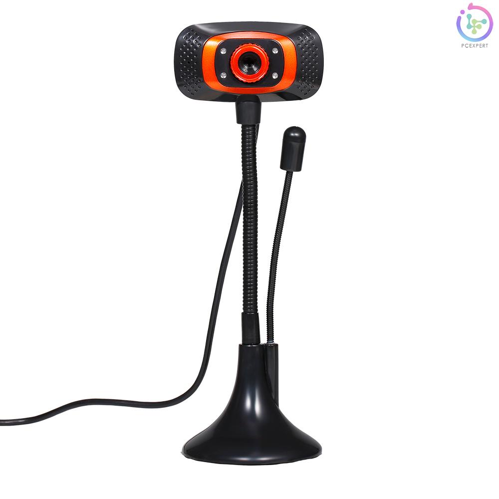 Drive-free Web Camera 480P USB Webcam with Microphone Light Supplement Lamp for Desktop Computer Laptop Plug and Play