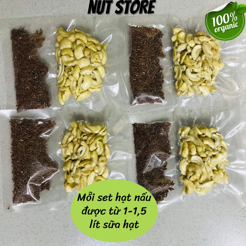 Combo hạt mix nấu sữa Nut Store tặng đường phèn