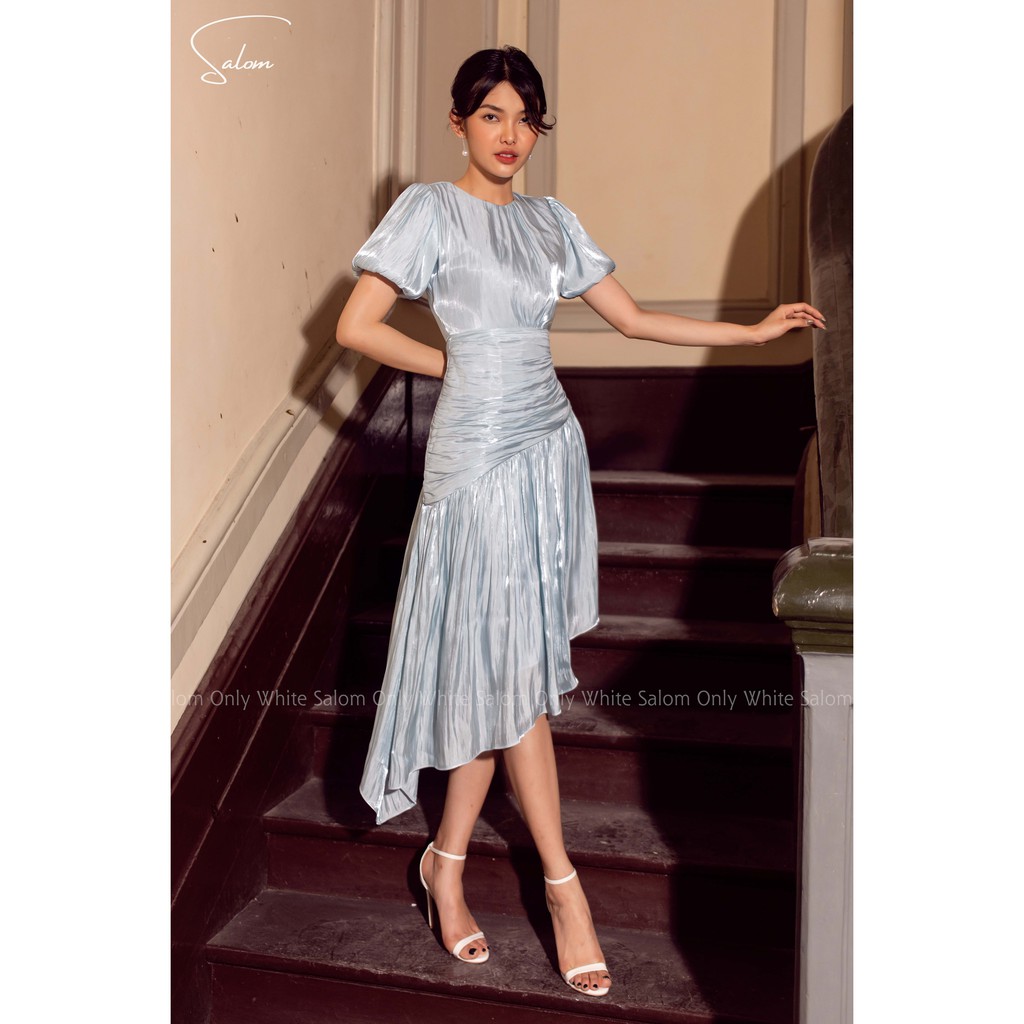 Đầm Organza vạt chéo tay phồng_ Stella | BigBuy360 - bigbuy360.vn