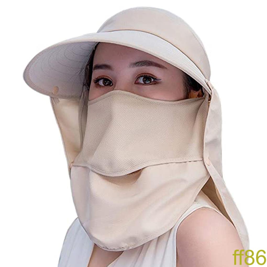 [ff86]Fishing Hat Wide Brim Adjustable Sun Hat Polyester Outdoor Sun Protection Cap for Hiking