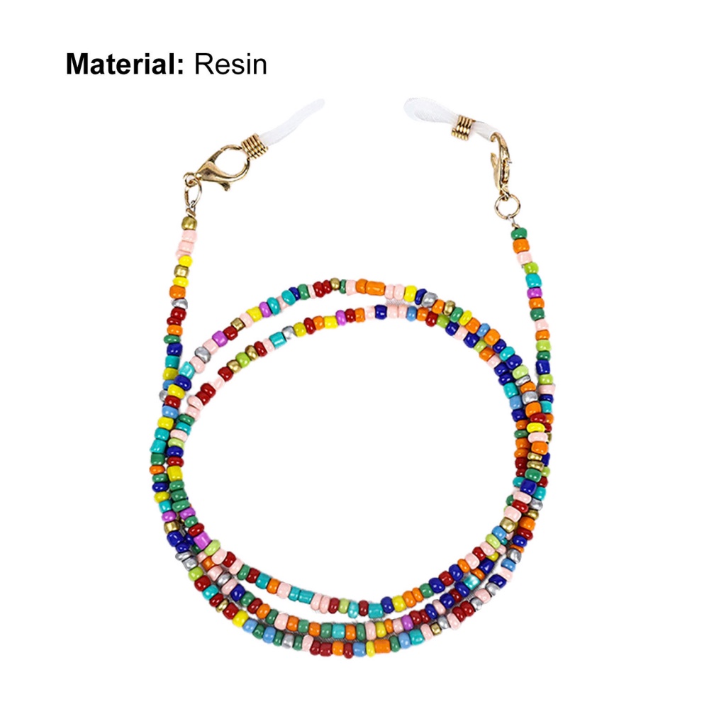 Dây Đeo Mắt Kính Xỏ Hạt Nhiều Màu Sắc Mang Đi Tiện Dụng