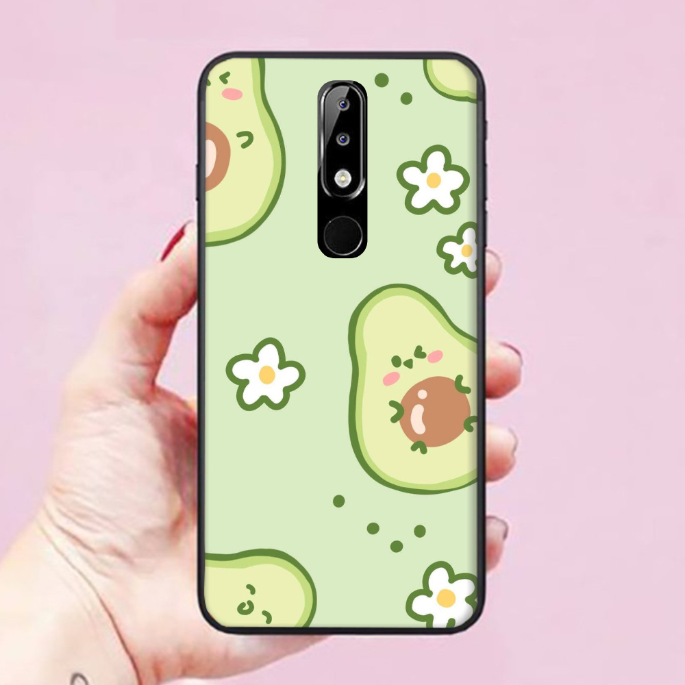 Ốp lưng Nokia 3 / 3.1 / 3.1 Plus / 5 / 5.1 Plus / 6 / 6.1 Plus / 7.2 / 8.1 hình Trái Bơ Xanh Kute