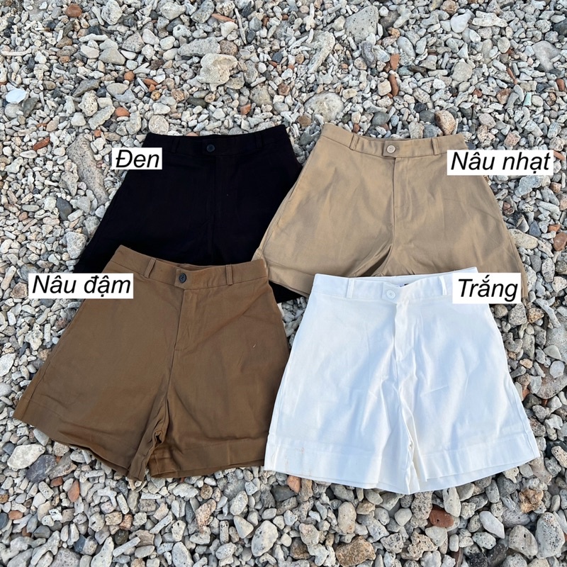 Quần shorts nữ lưng cao quai nhê chất kaki xịn lên form xinh ( Ảnh thật ) | BigBuy360 - bigbuy360.vn