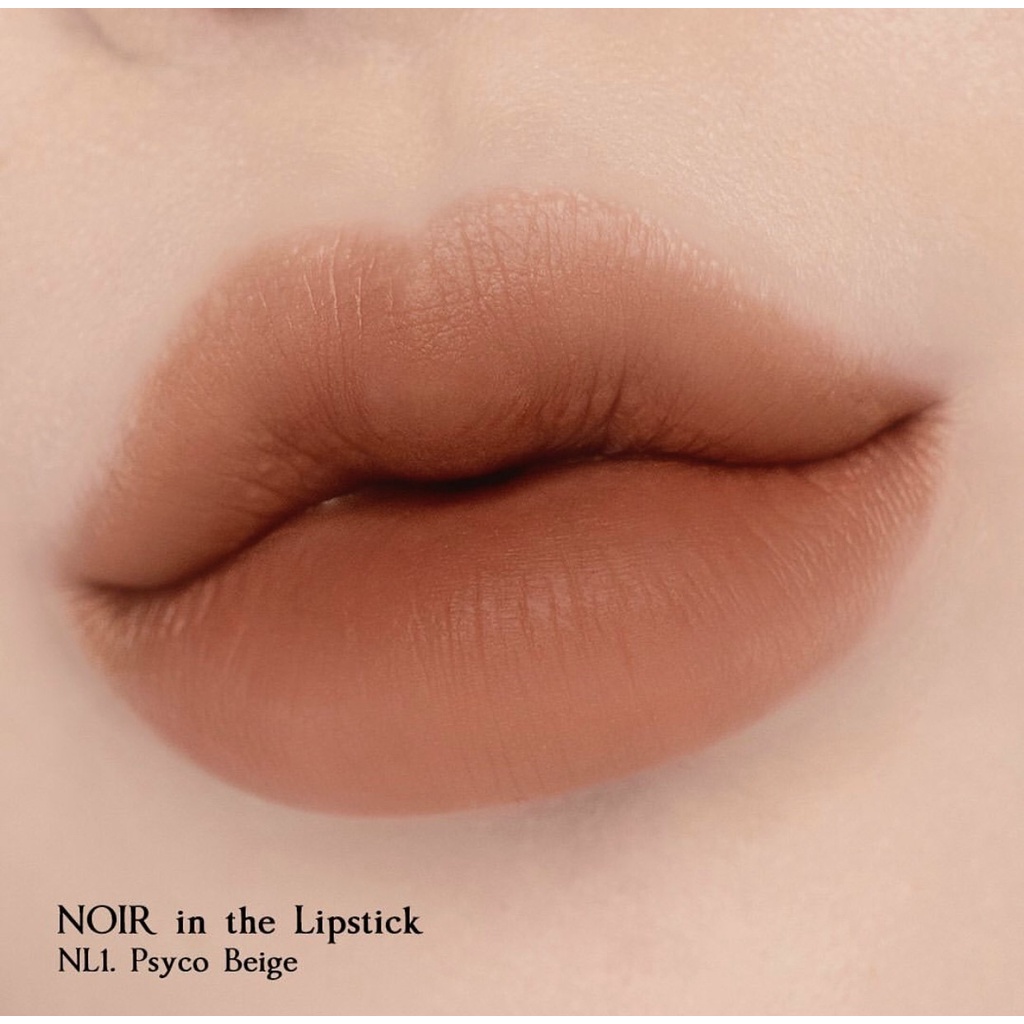 Son Thỏi Lì, Lên Màu Chuẩn, Mịn Mượt Nhẹ Môi Merzy Noir In The Lipstick 3.3g