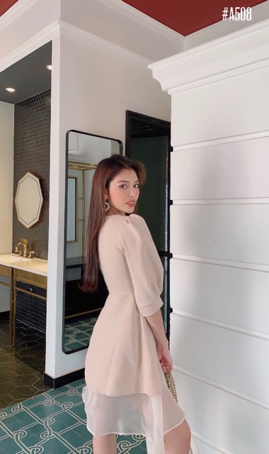 Đầm xoè 🔥Đầm xoè tay phồng( Không kèm tag hoa ) 🔥FREESHIP | BigBuy360 - bigbuy360.vn